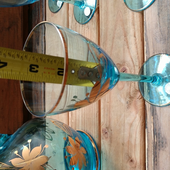 VTG Romania Blue Aqua Decanter & 5 Cordial Glass - Picture 14 of 16